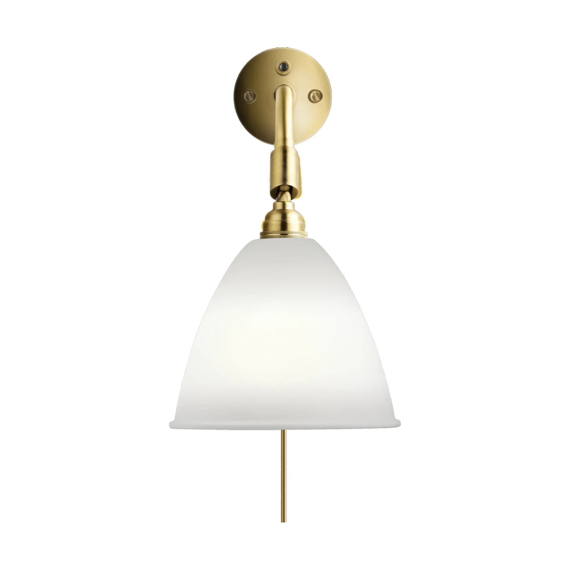 Bestlite BL7 vägglampa, benporslin-mässing GUBI