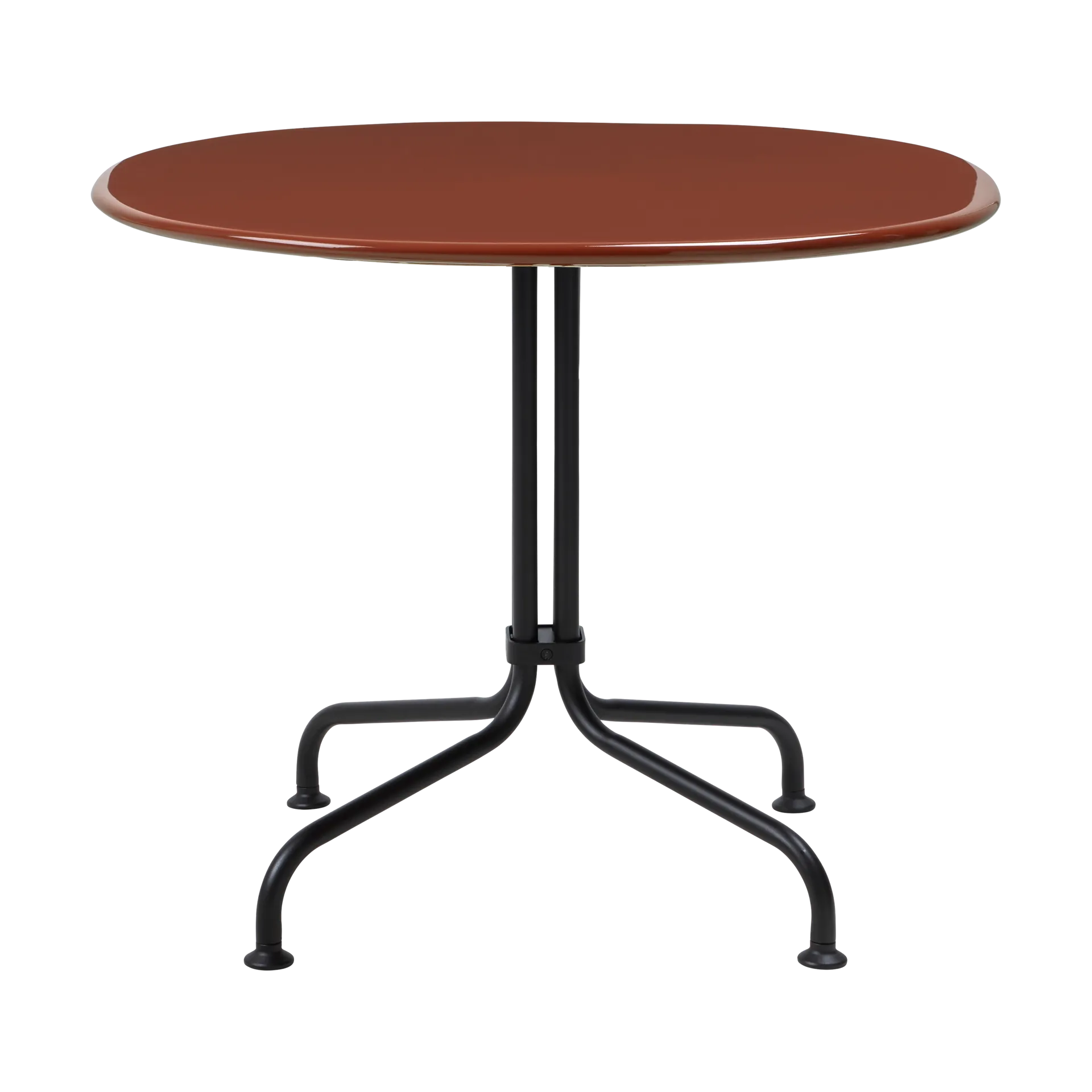 Carmel Bistro loungebord 75x75 cm, Rock red-black semi matt GUBI