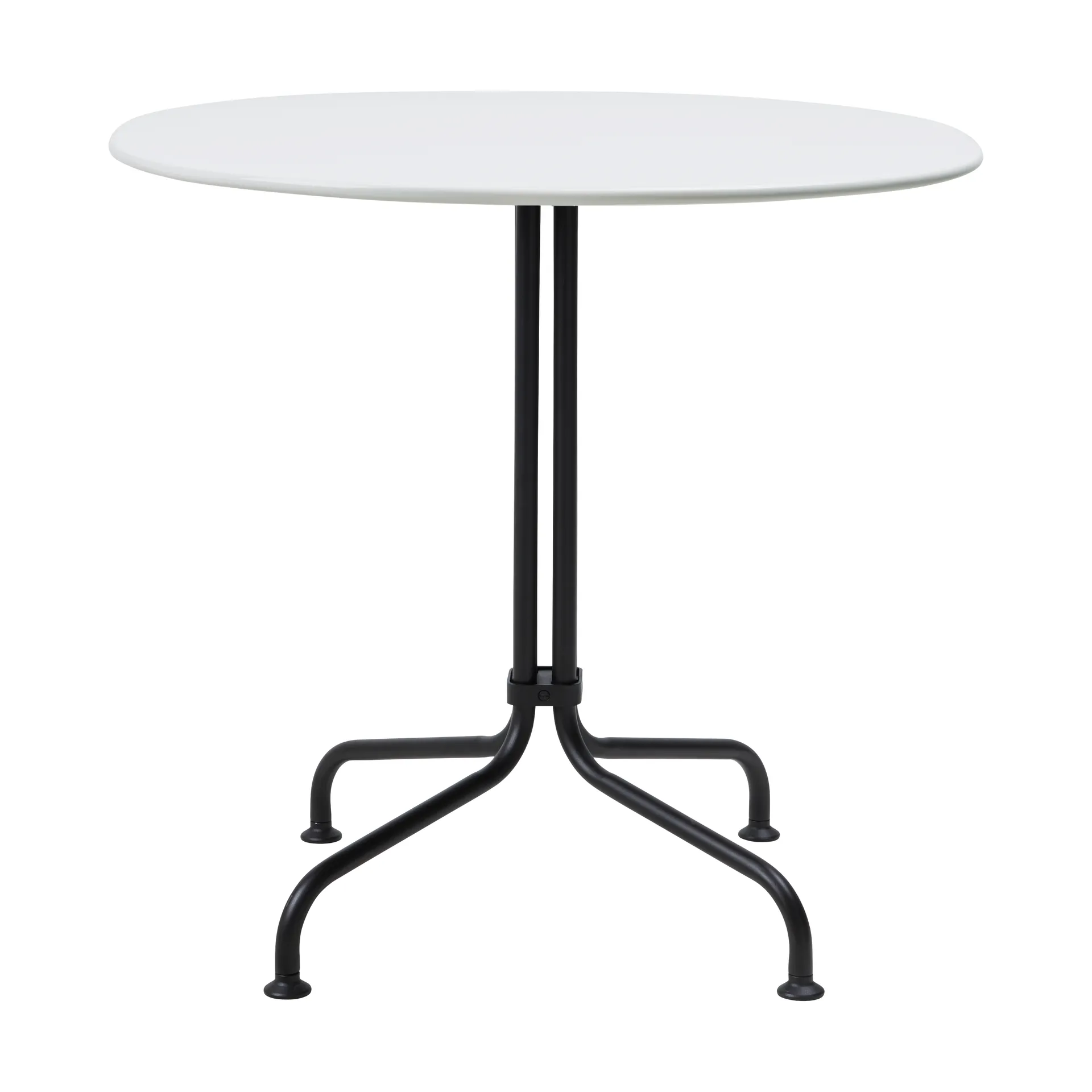 Carmel Bistro matbord 75x75 cm, Clam white-black semi matt GUBI