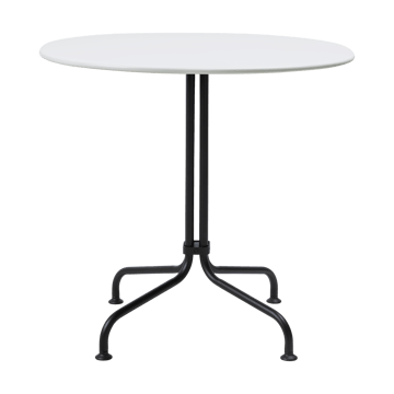Carmel Bistro matbord 75x75 cm - Clam white-black semi matt - GUBI