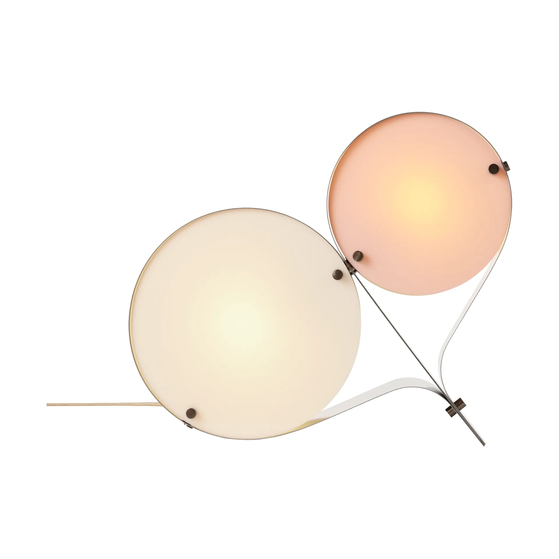 Coppia bordslampa, Ivory & blush GUBI