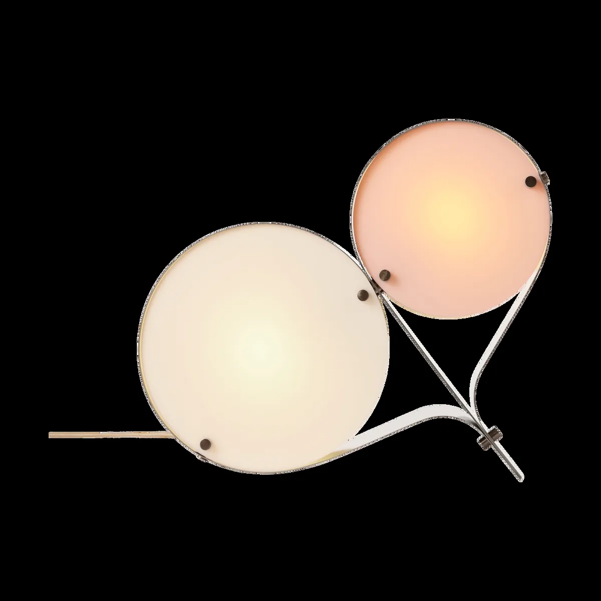 GUBI Coppia bordslampa Ivory & blush