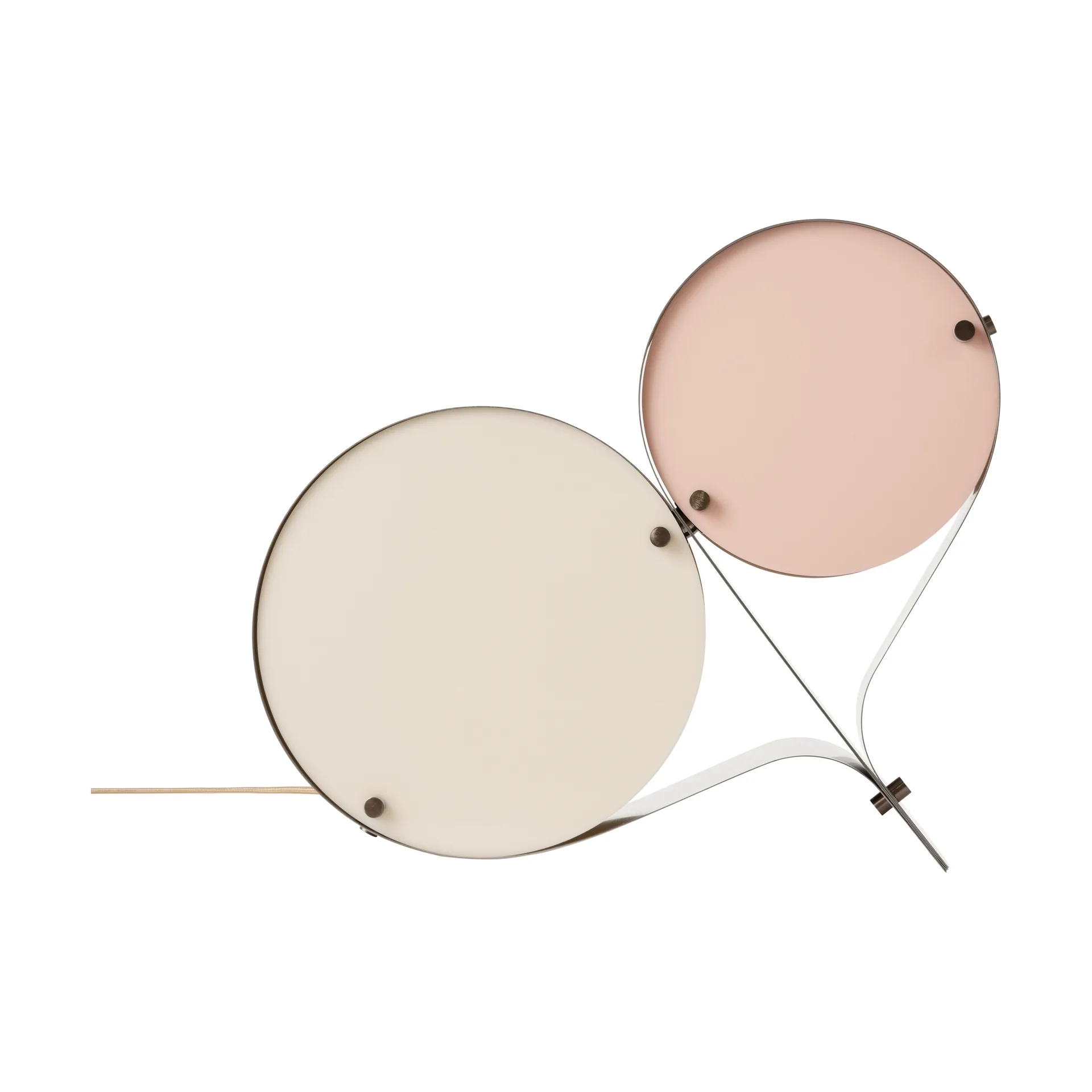 Coppia bordslampa, Ivory & blush GUBI