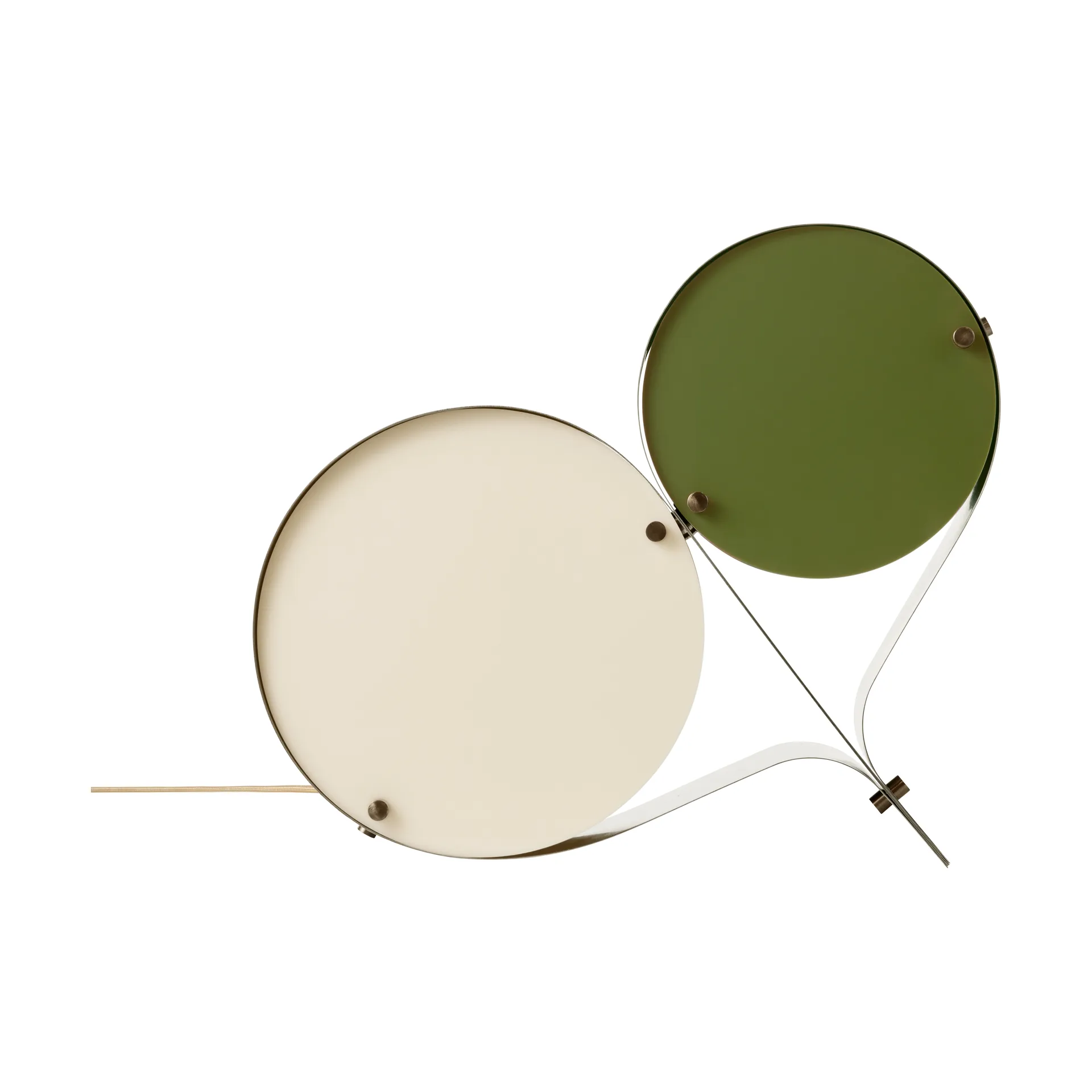 Coppia bordslampa, Ivory & olive GUBI