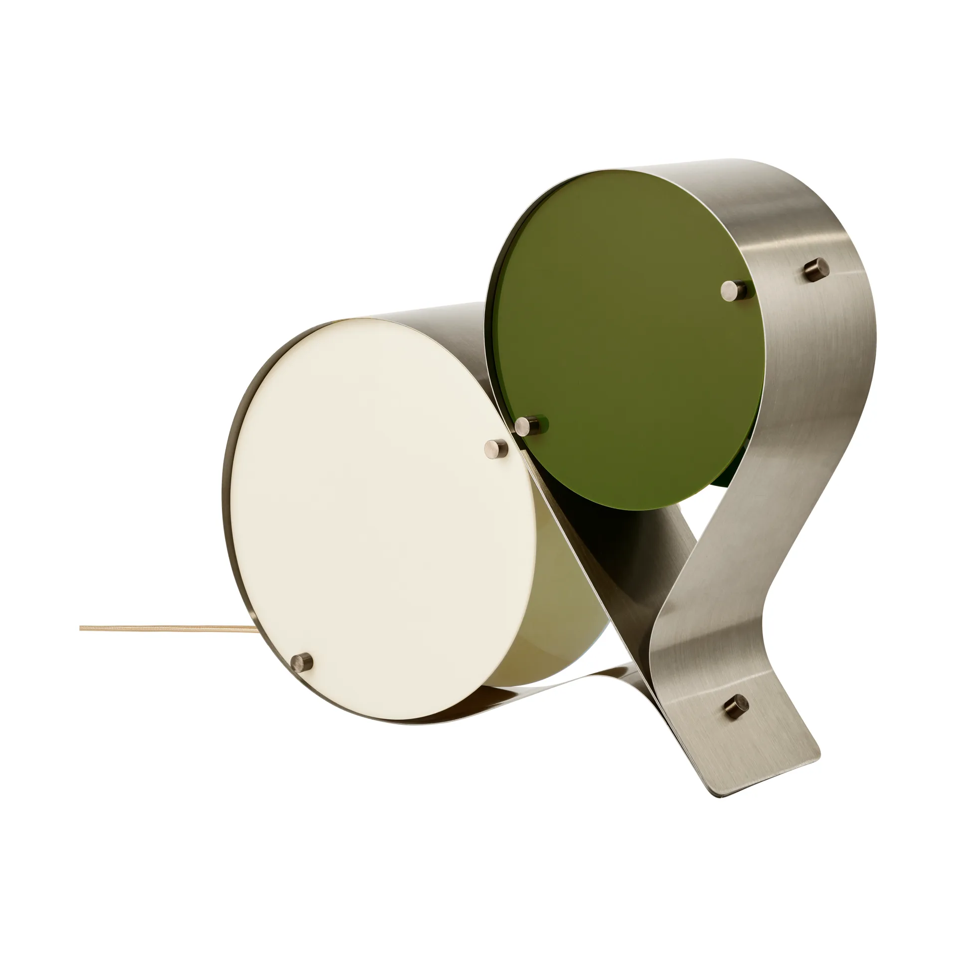 Coppia bordslampa, Ivory & olive GUBI