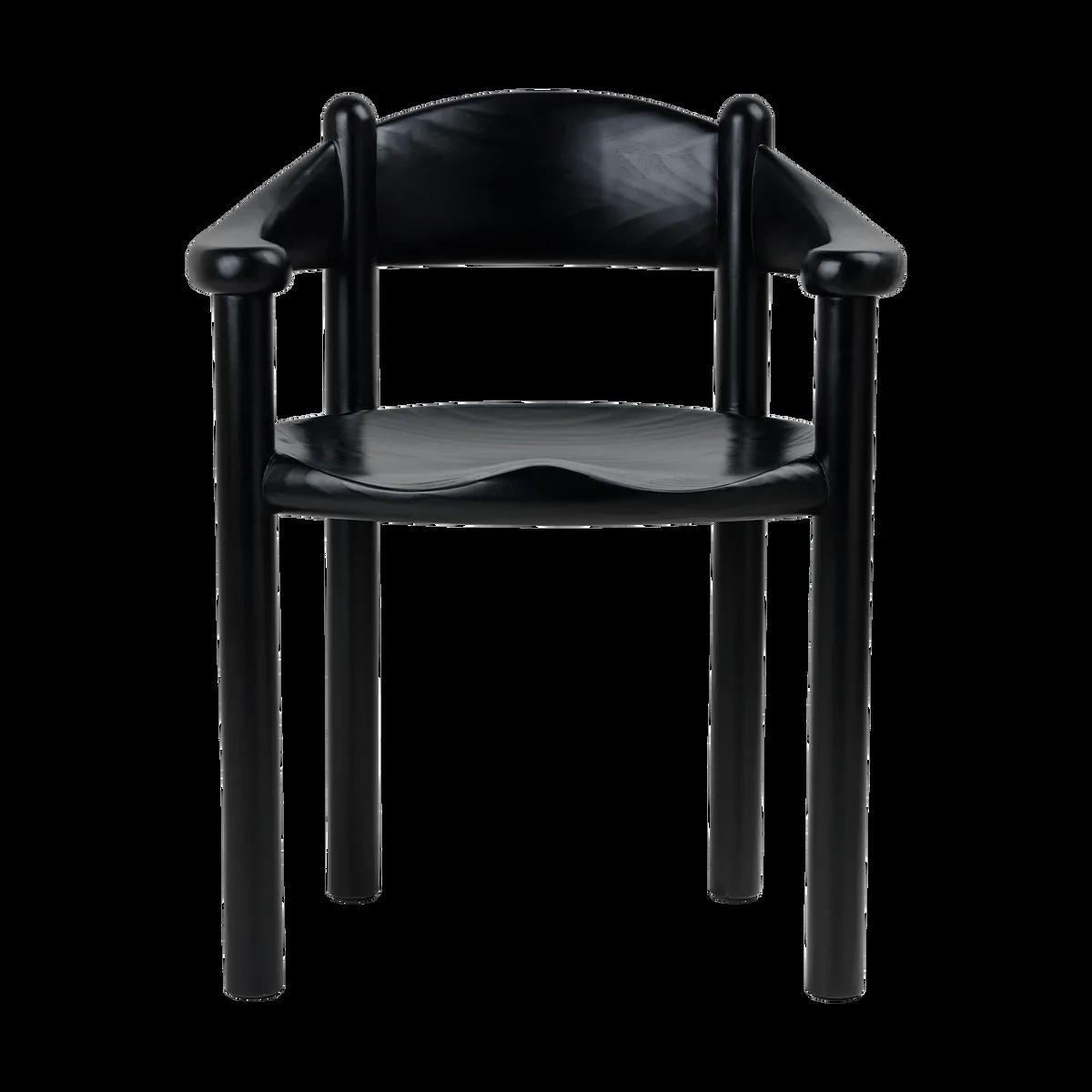 GUBI Daumiller karmstol Brown-black pine