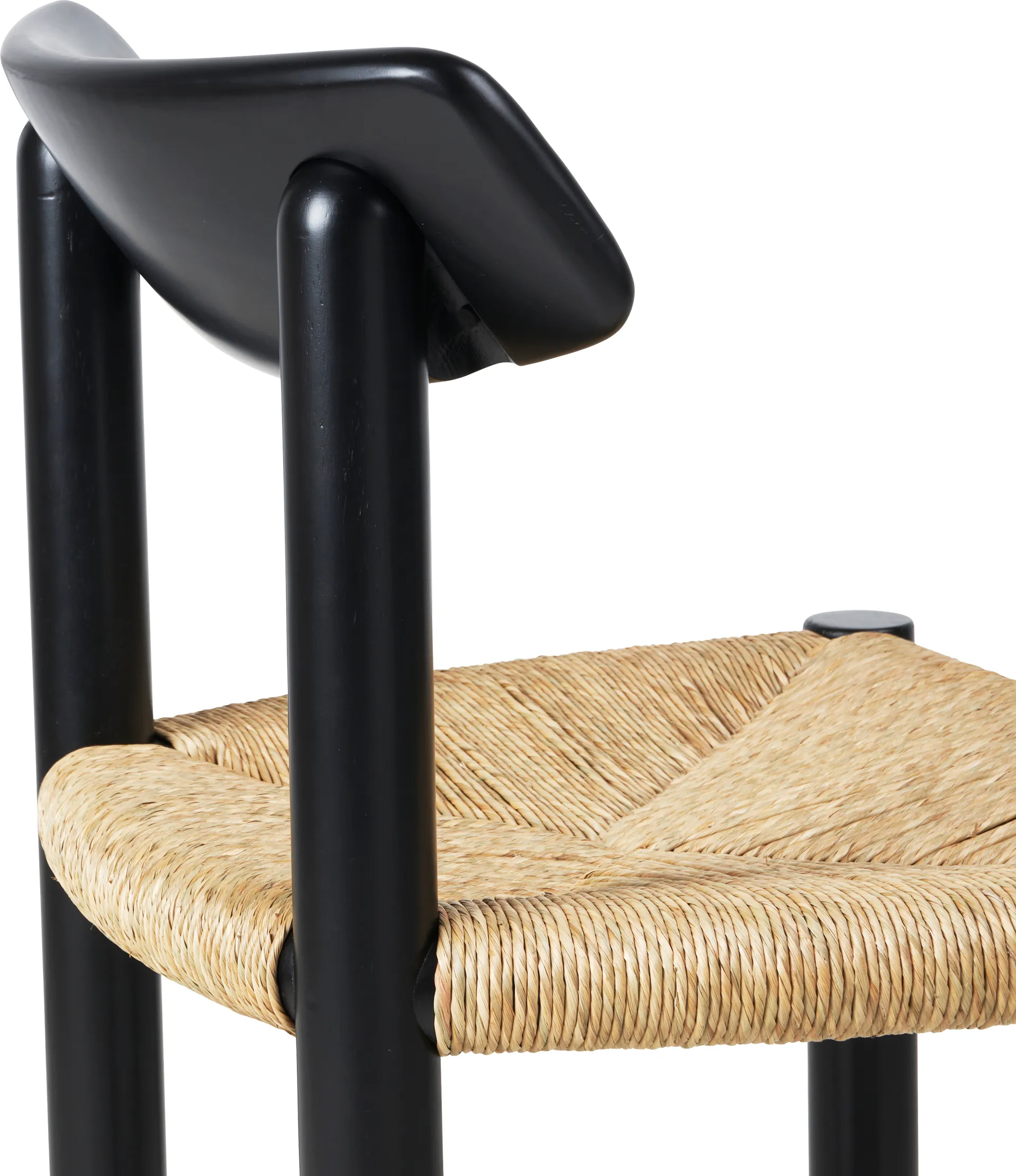 Daumiller Side Chair stol, Natural Rush-brown/black pine GUBI