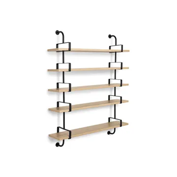 Demon vägghylla 5 plan - oak, 155 cm - GUBI