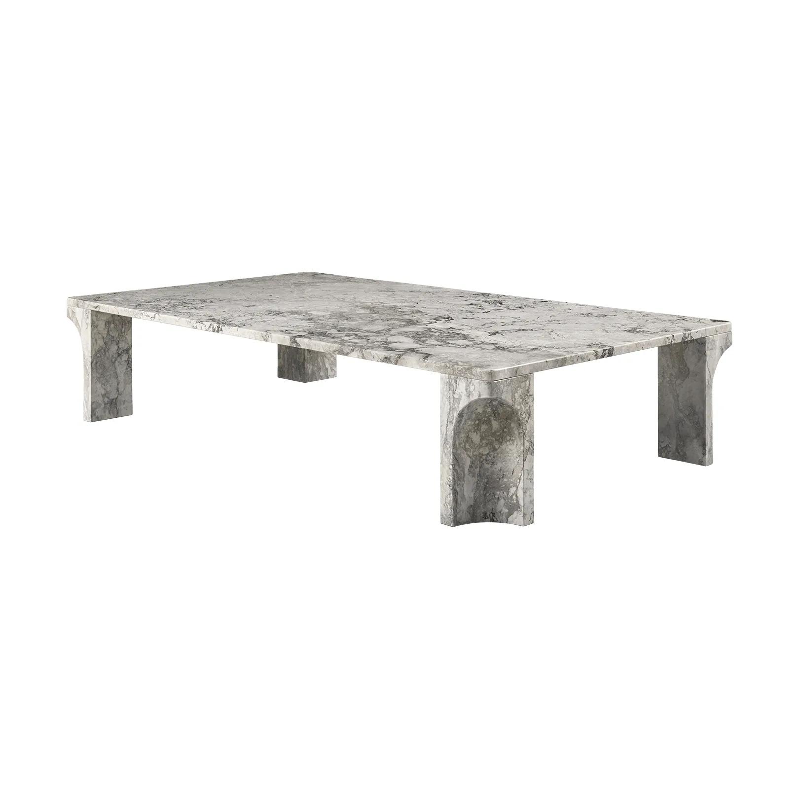Doric soffbord, Stormy Gray marmor, 140x80 cm GUBI Doric soffbord, Stormy Gray marmor, 140x80 cm GUBI