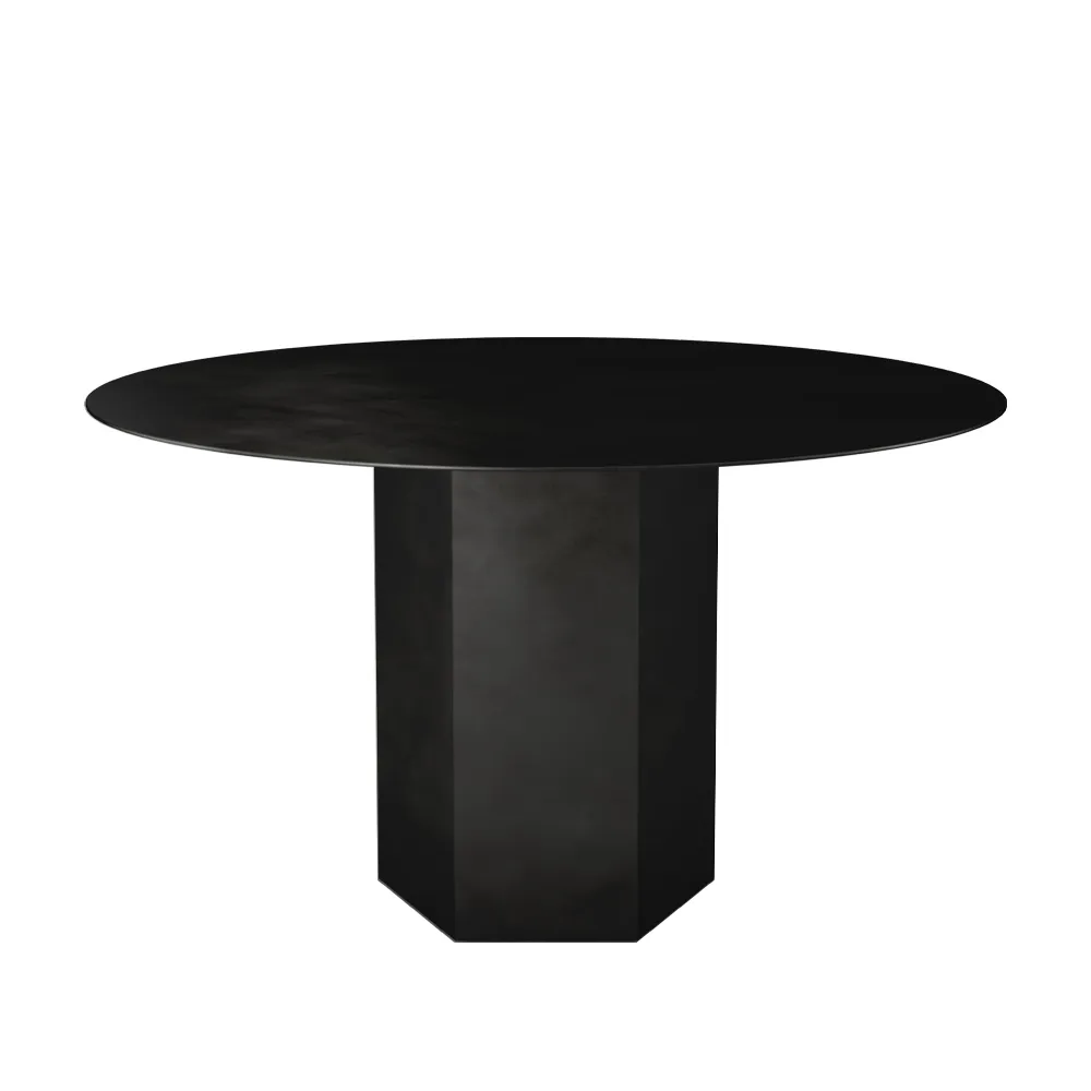 GUBI Epic Steel matbord midnight black | Skandinavisk Design | Matbord | Svart