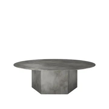 Epic Steel soffbord - Misty grey, Ø110cm - GUBI