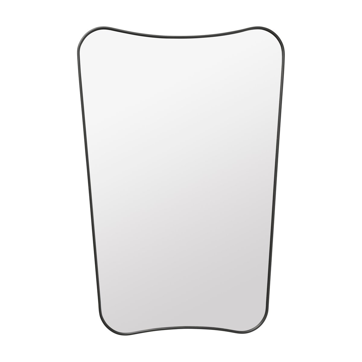 GUBI F.A.33 Rectangulaire spegel svart mässing | Skandinavisk Design | Väggspeglar | Svart