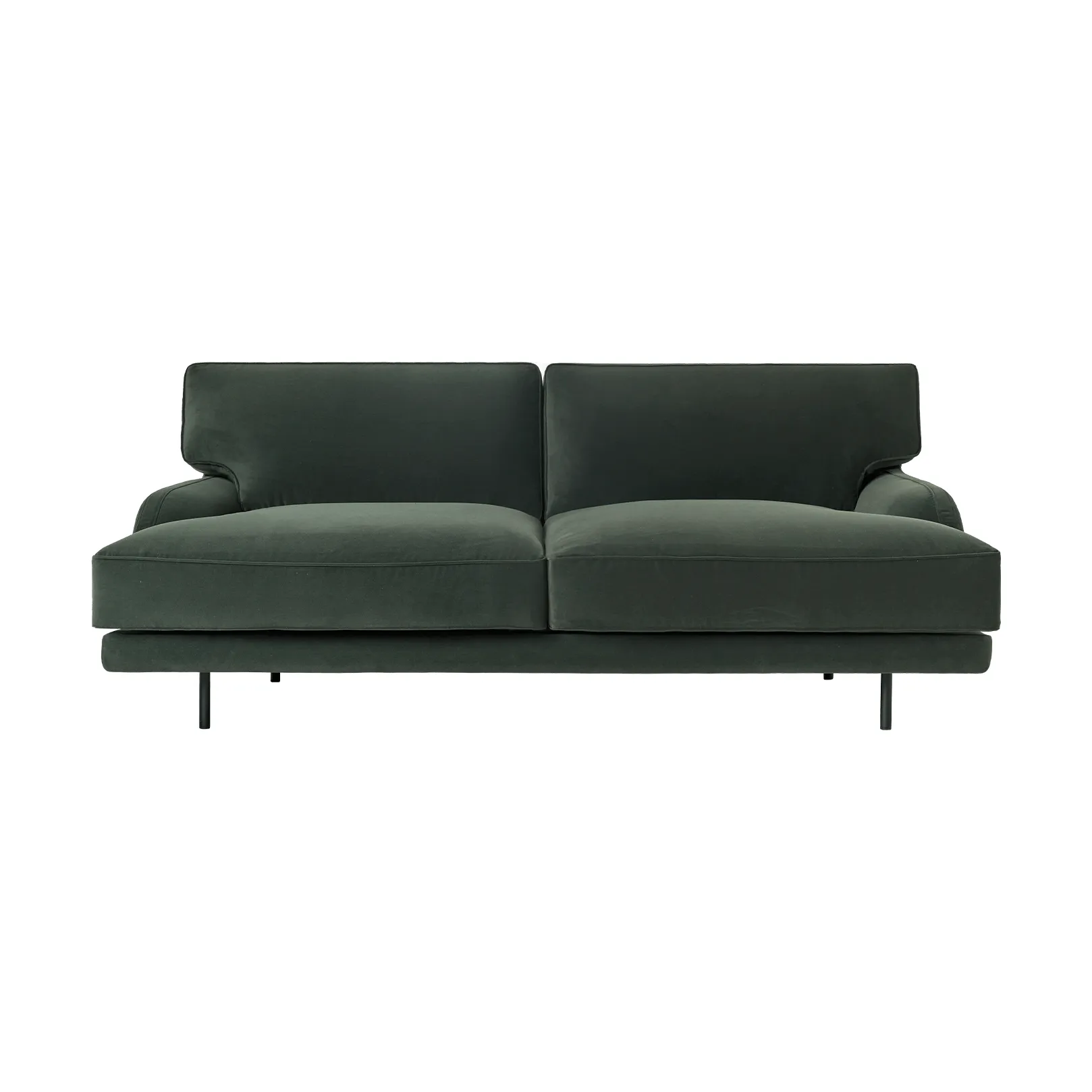 Flaneur soffa 2-sits, Asator 0984-matt svart GUBI
