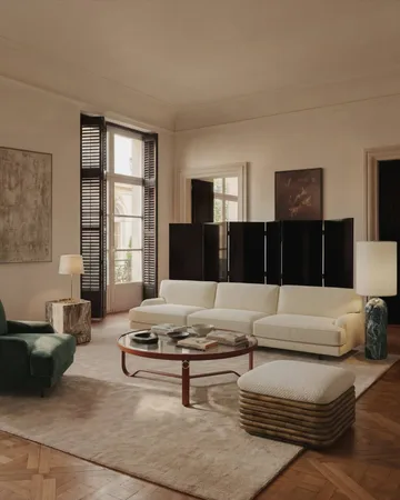 Flaneur soffa 2-sits - Asator 0984-matt svart - GUBI