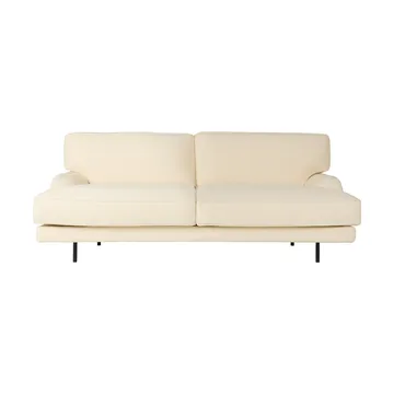Flaneur soffa 2-sits - Bouclé-matt svart - GUBI