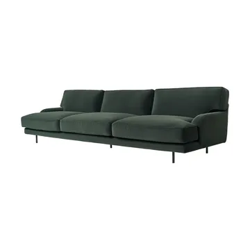 Flaneur soffa 3-sits - Asator 0984-matt svart - GUBI