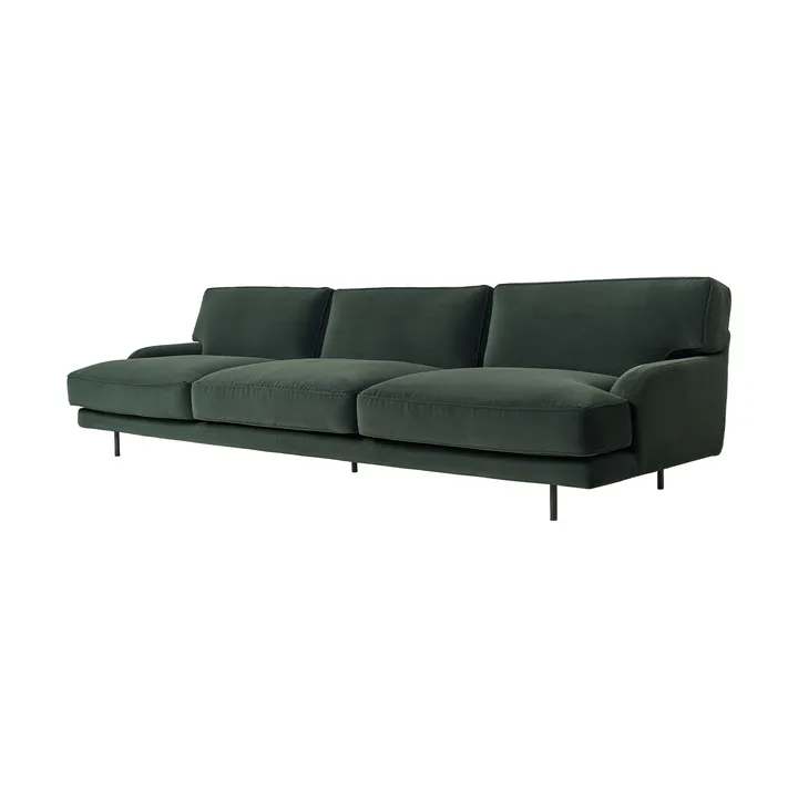 Flaneur soffa 3-sits - Asator 0984-matt svart - GUBI