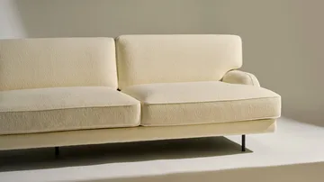 Flaneur soffa 3-sits - Bouclé-matt svart - GUBI