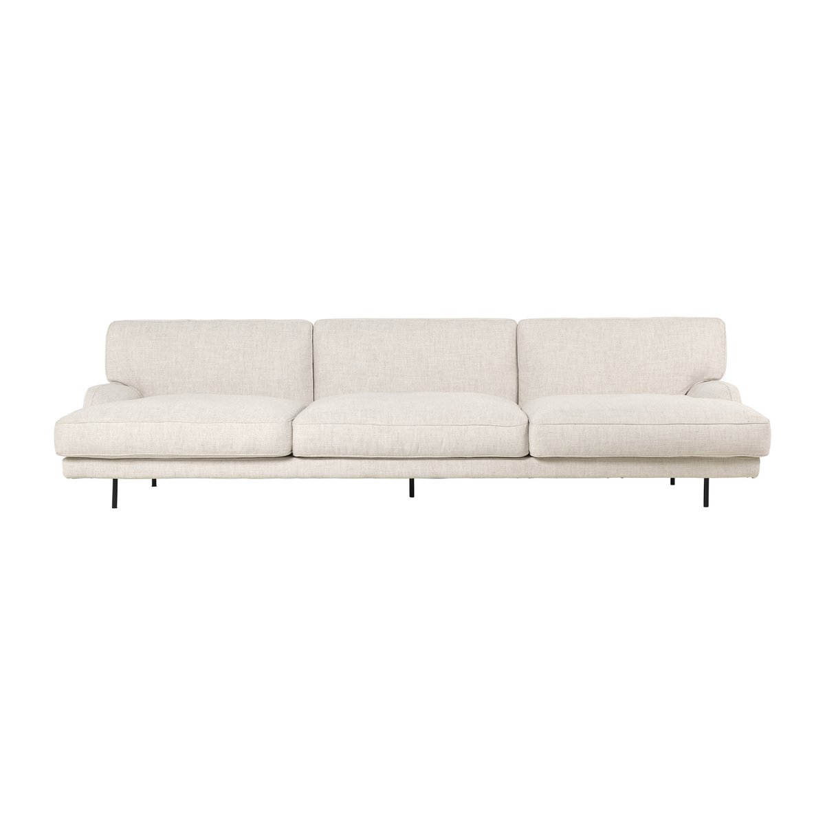 GUBI Flaneur soffa 3-sits Indianskop 15-antique brass