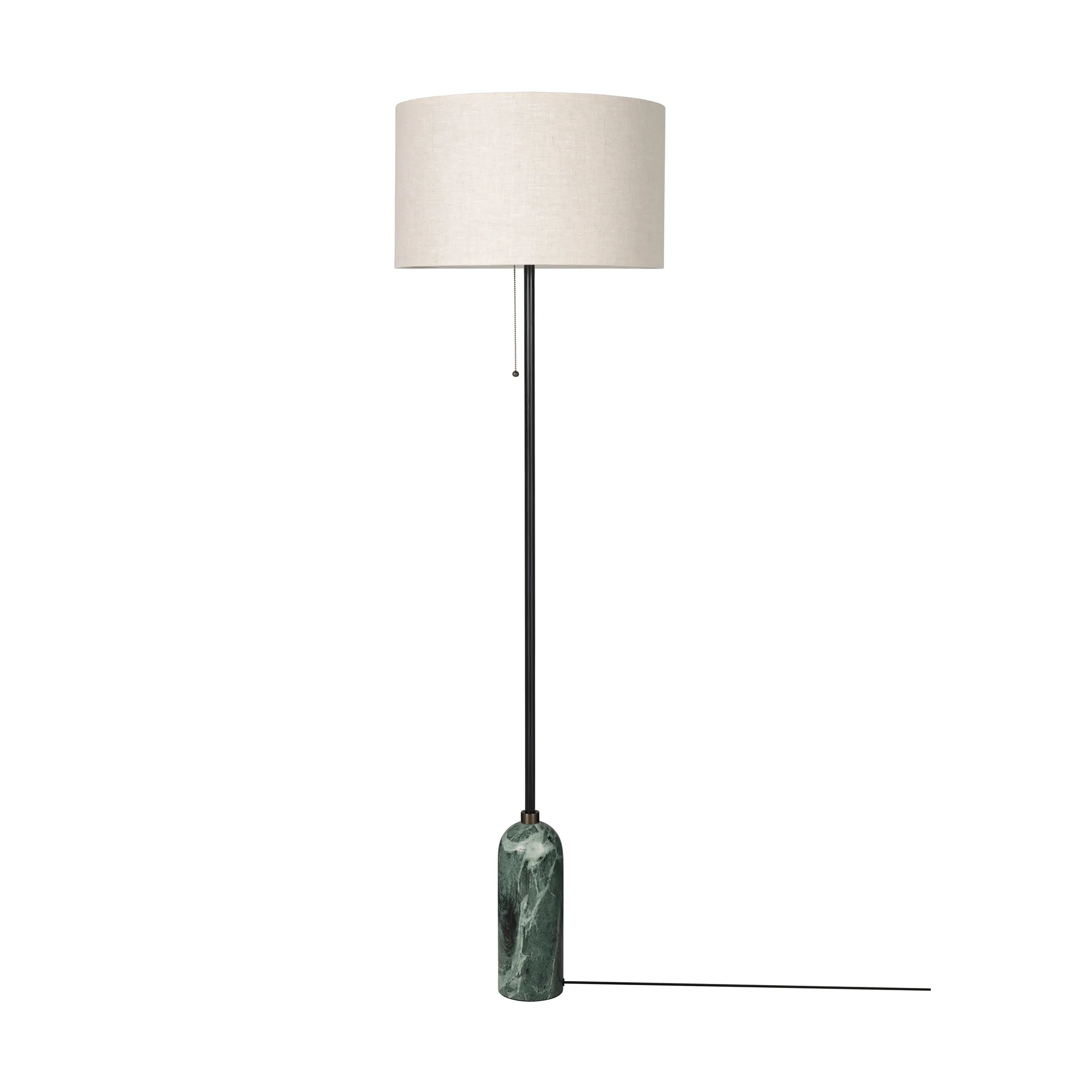 Gravity golvlampa, Emerald marble-canvas GUBI