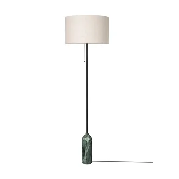 Gravity golvlampa - Emerald marble-canvas - GUBI