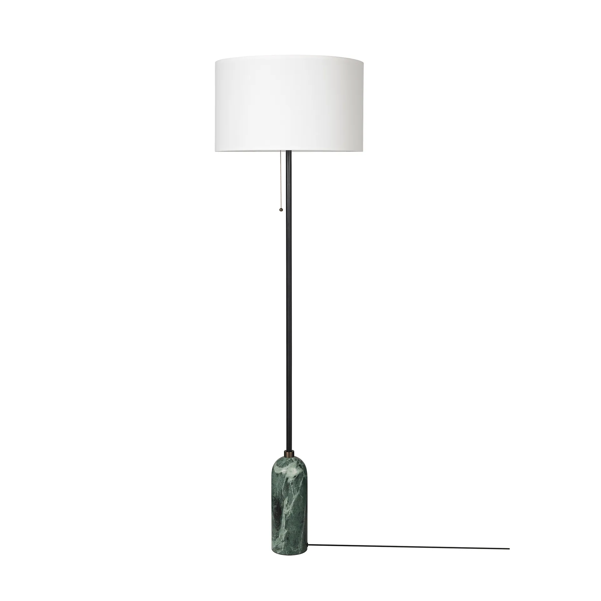 Gravity golvlampa, Emerald marble-white GUBI