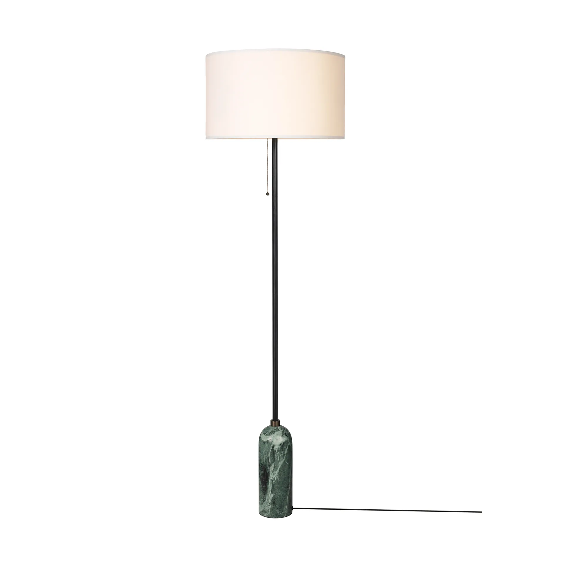 Gravity golvlampa, Emerald marble-white GUBI