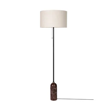 Gravity golvlampa - Maroon marble-canvas - GUBI