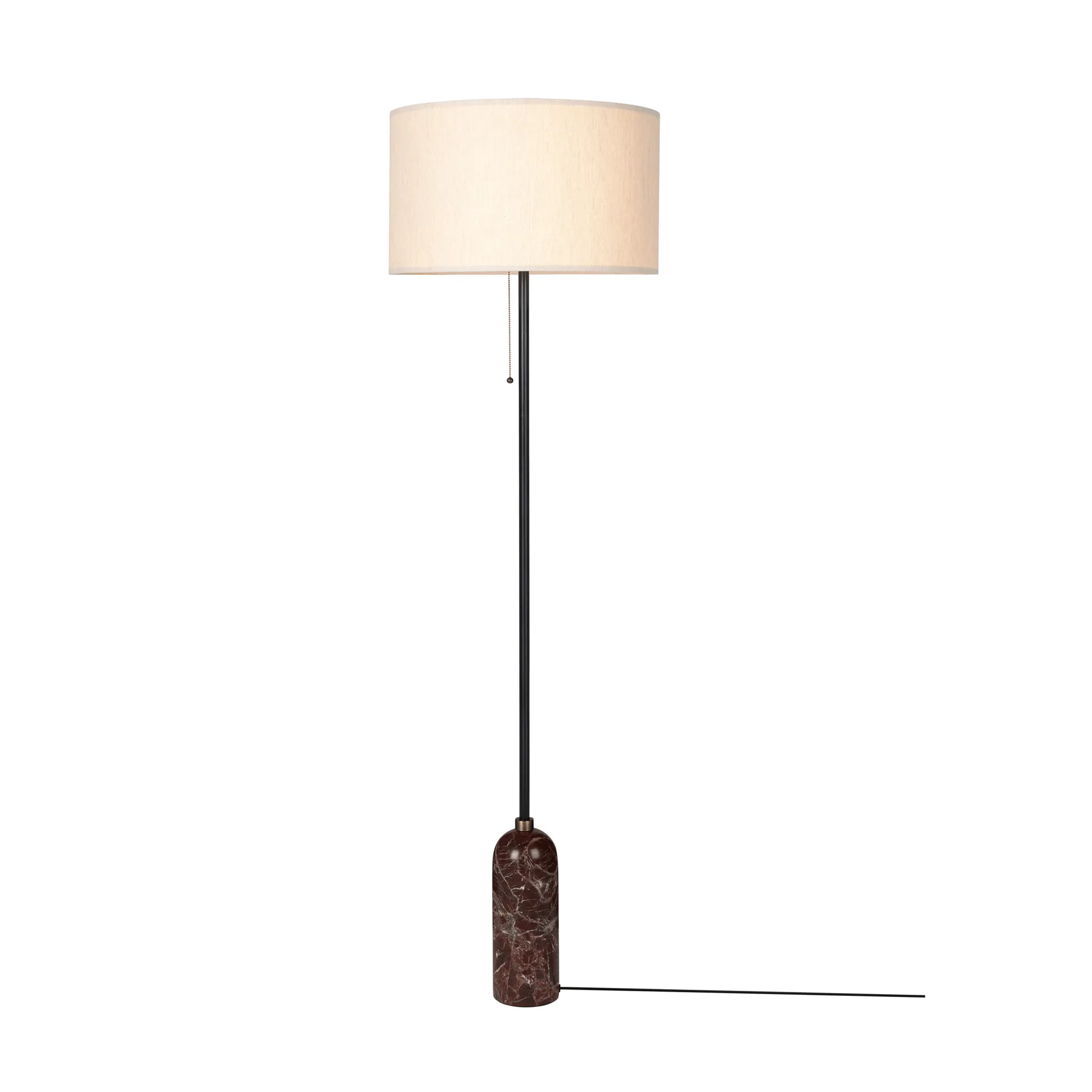 Gravity golvlampa, Maroon marble-canvas GUBI