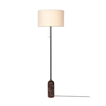Gravity golvlampa - Maroon marble-canvas - GUBI