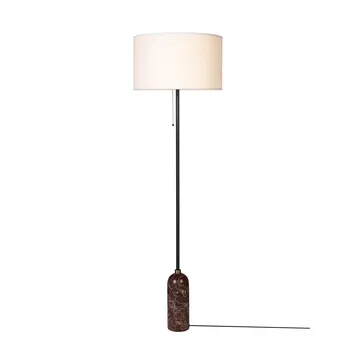 Gravity golvlampa - Maroon marble-white - GUBI