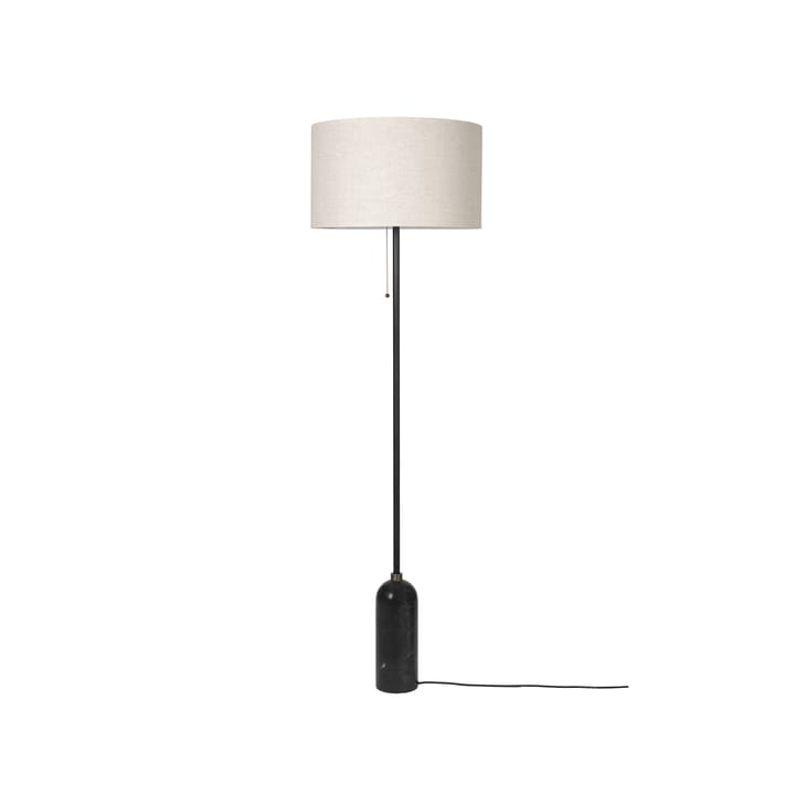 Gravity golvlampa - svart marmor/canvas - GUBI