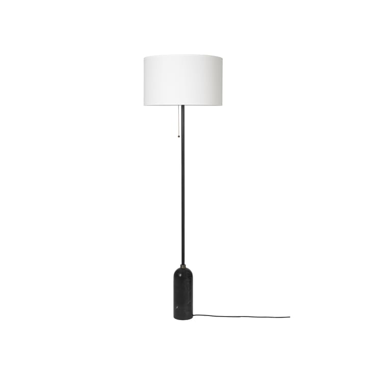 Gravity golvlampa - svart marmor/vit - GUBI