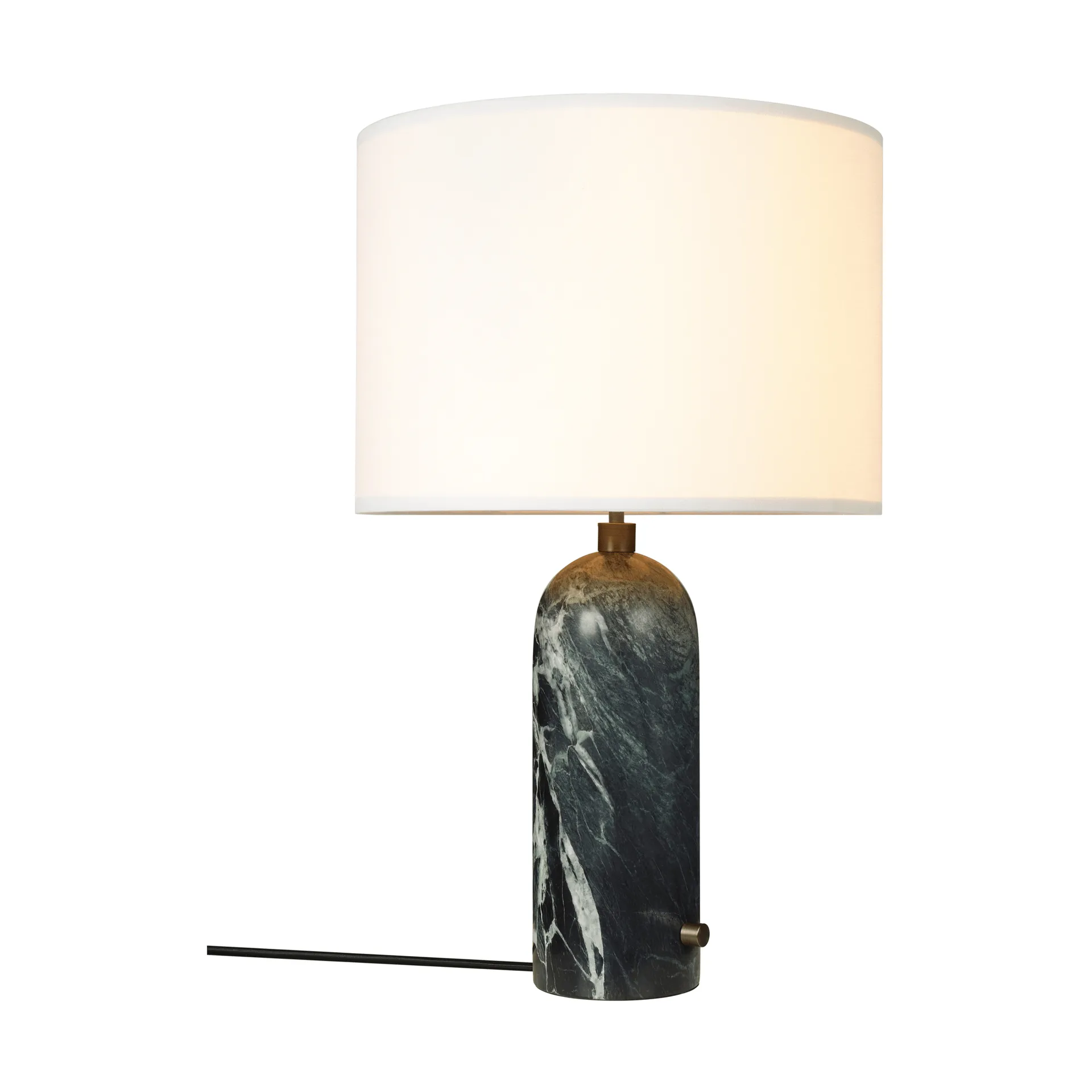 Gravity L bordslampa, Emerald marble-white GUBI