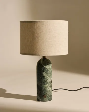 Gravity S bordslampa - Emerald marble-canvas - GUBI