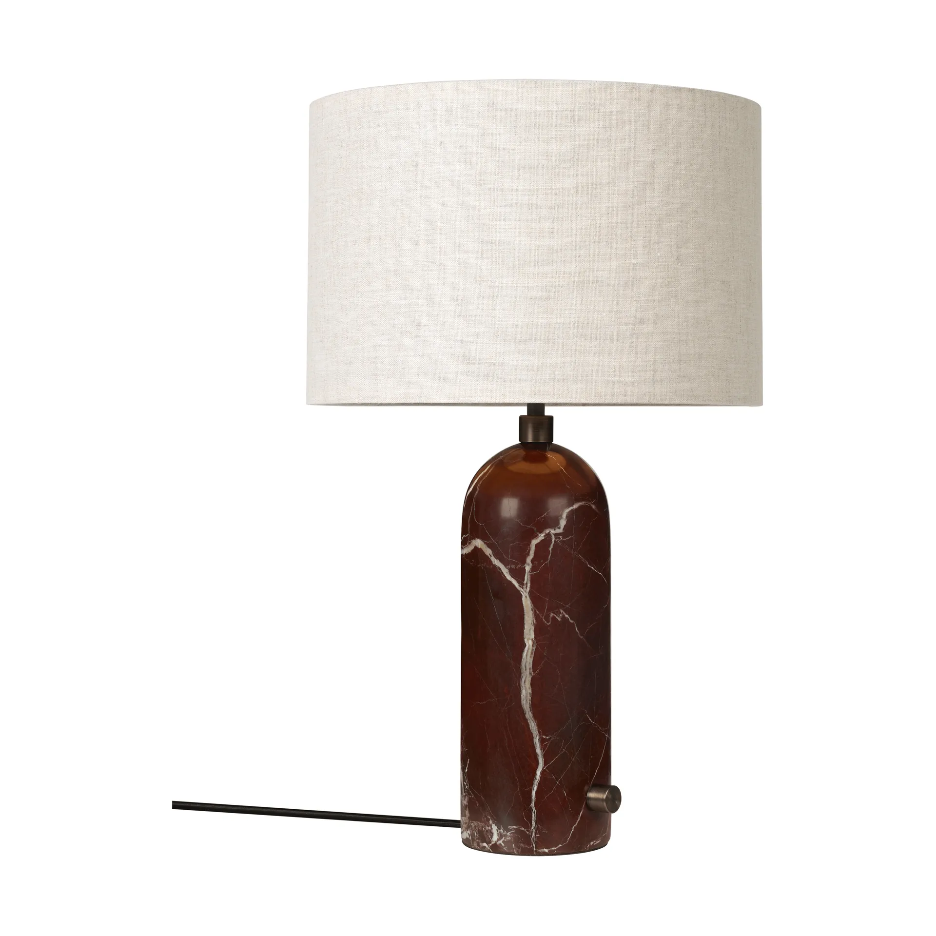 Gravity S bordslampa, Maroon marble-canvas GUBI