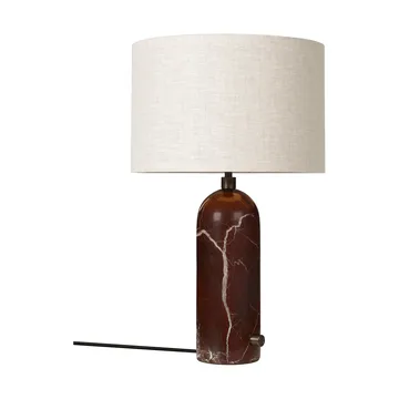 Gravity S bordslampa - Maroon marble-canvas - GUBI