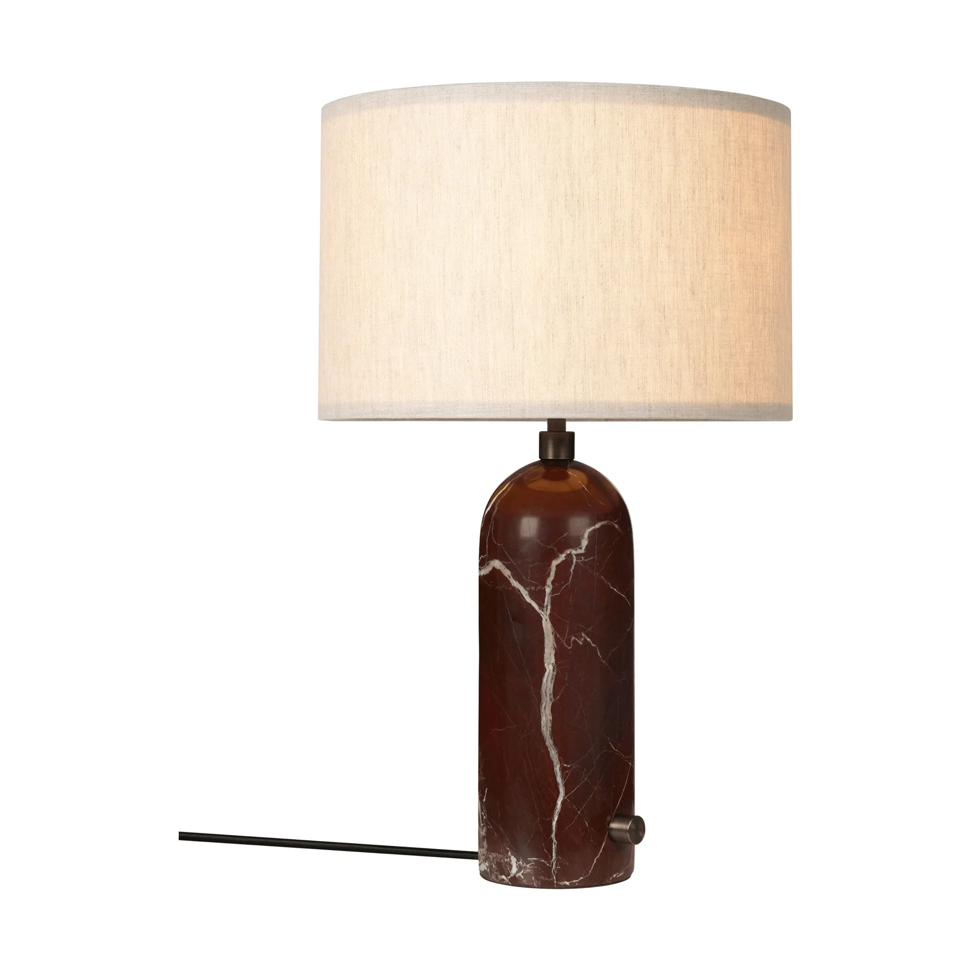 Gravity S bordslampa, Maroon marble-canvas GUBI