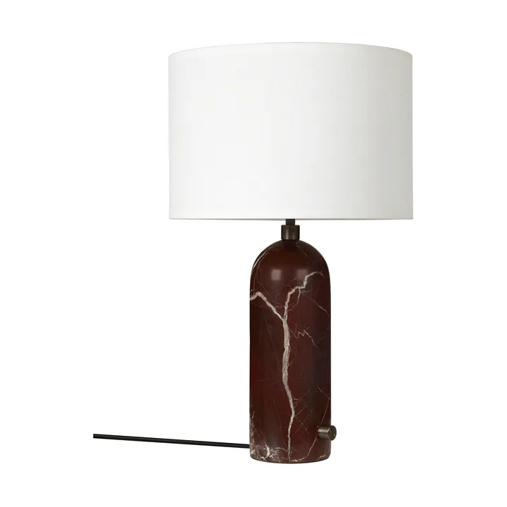 Gravity S bordslampa - Maroon marble-white - GUBI