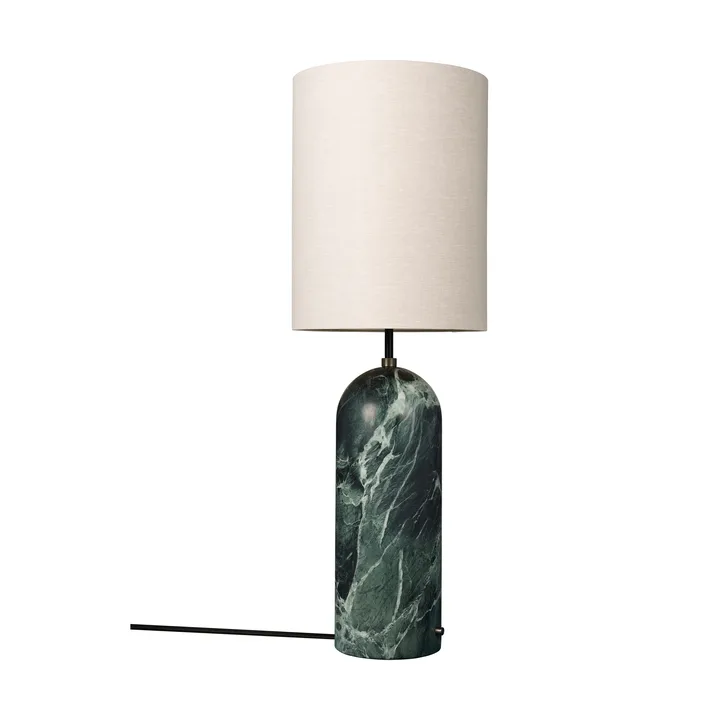 Gravity XL golvlampa - Emerald marble-canvas - GUBI