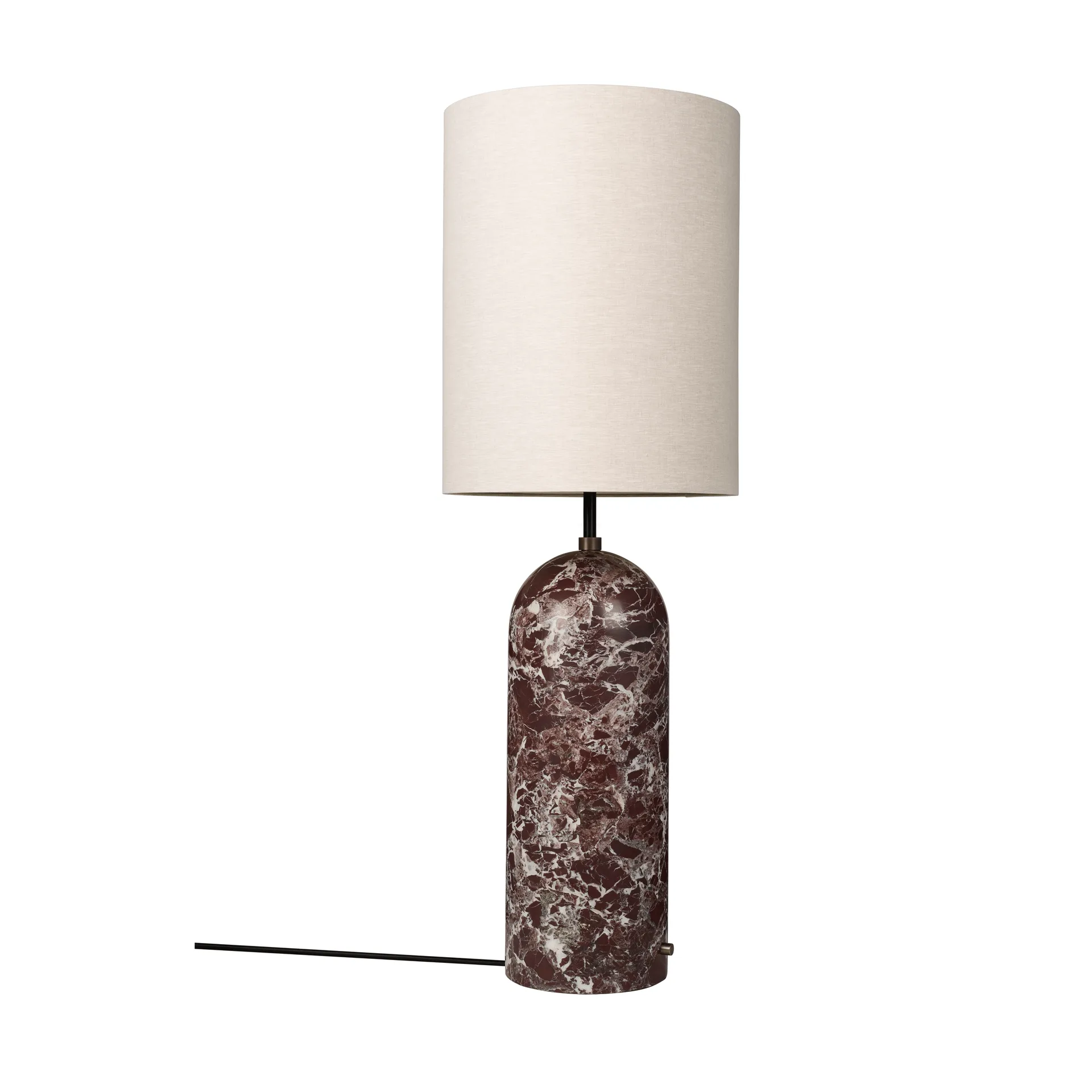 Gravity XL golvlampa, Maroon marble-canvas GUBI
