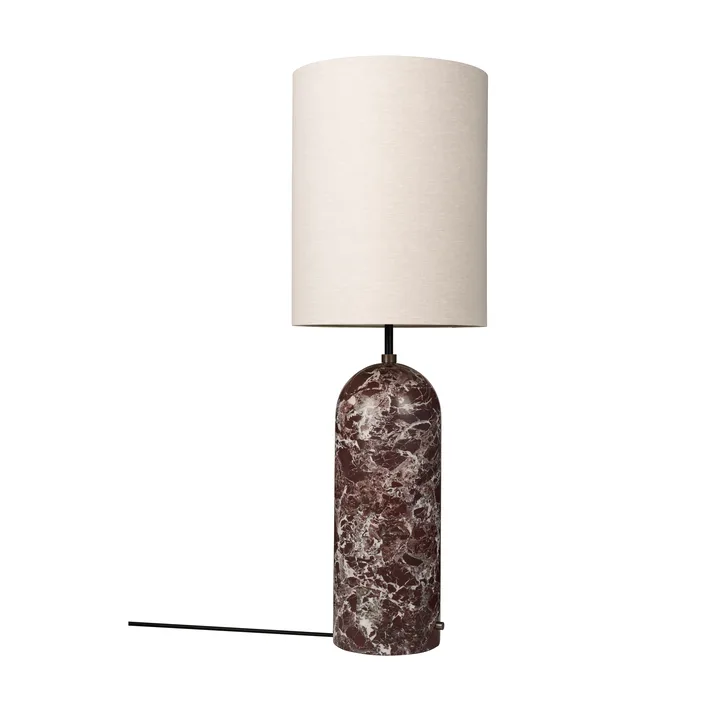 Gravity XL golvlampa - Maroon marble-canvas - GUBI