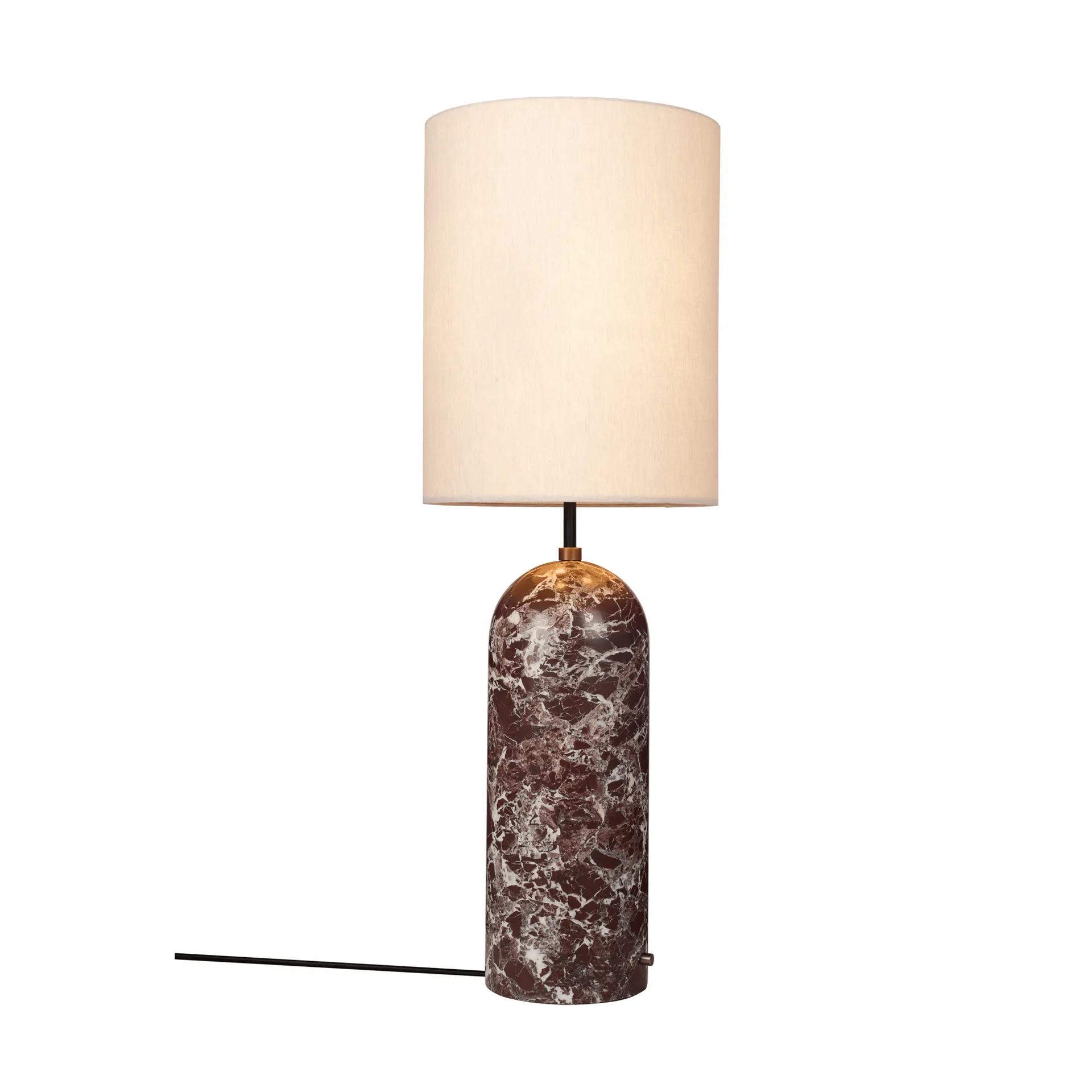 Gravity XL golvlampa, Maroon marble-canvas GUBI