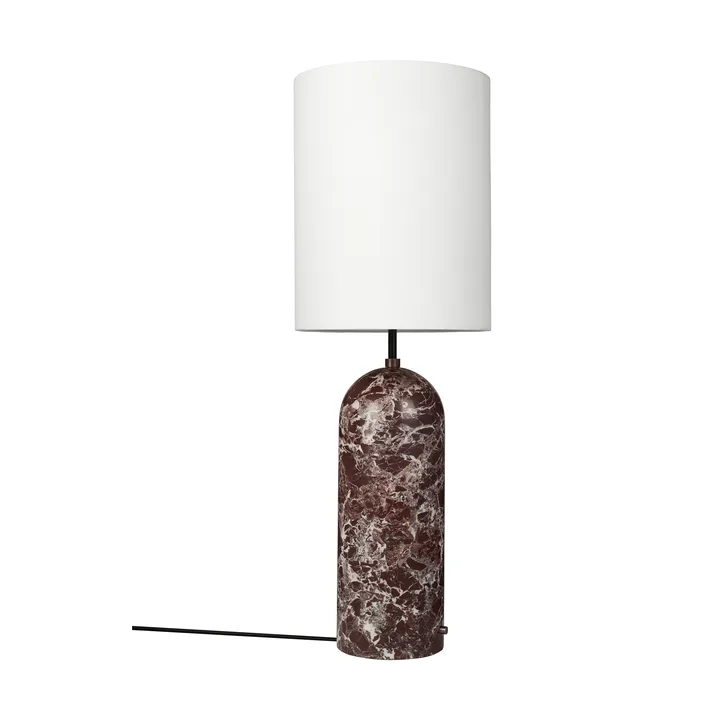 Gravity XL golvlampa - Maroon marble-white - GUBI