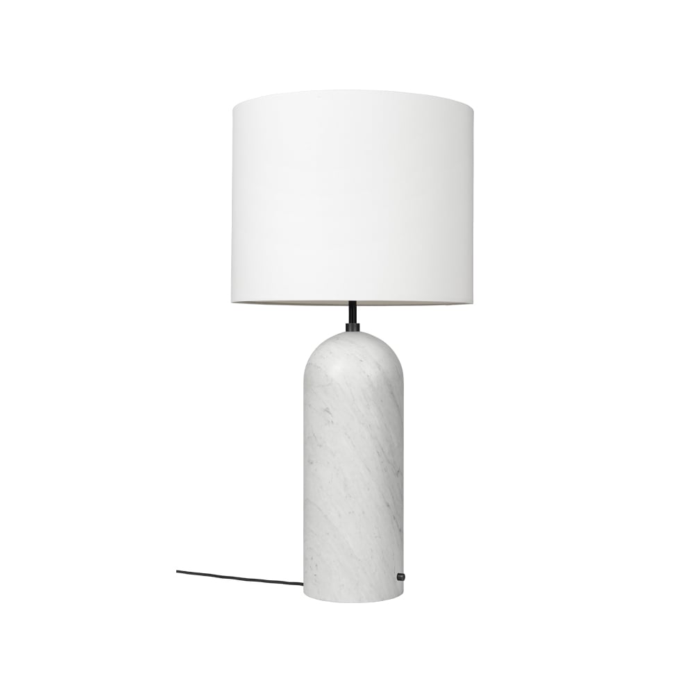 GUBI Gravity XL golvlampa vit marmor/vit, low | Skandinavisk Design | Golvlampor | Vit
