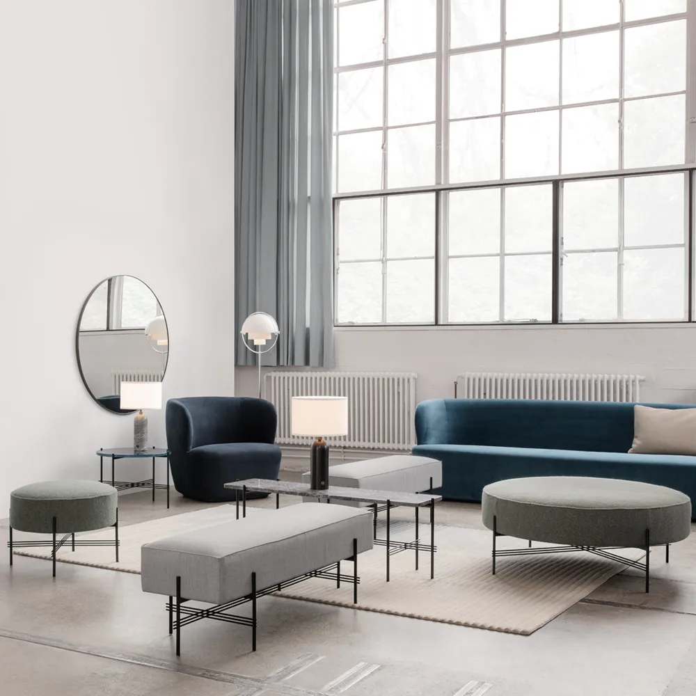 Gubi spegel, polished brass GUBI