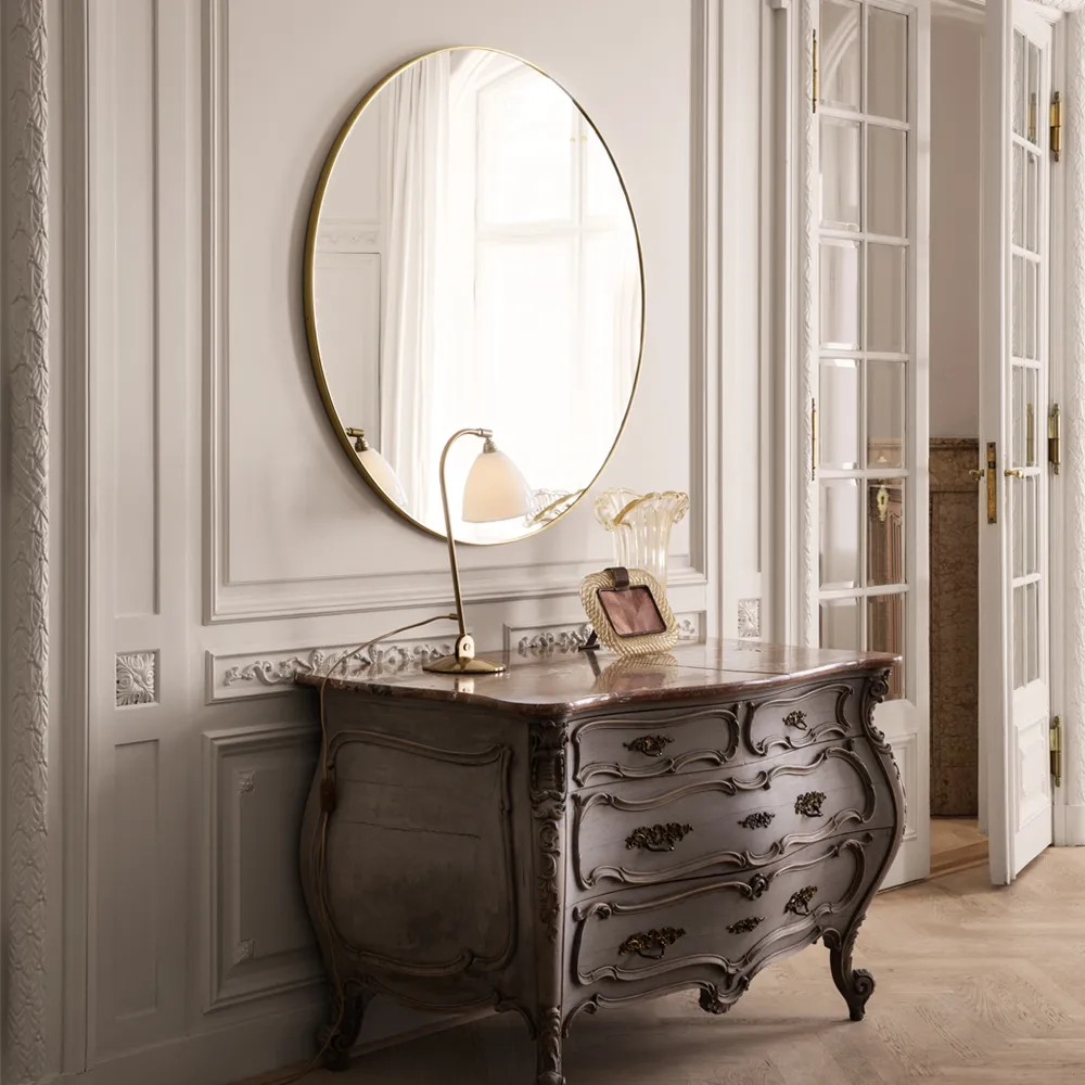 Gubi spegel, polished brass GUBI