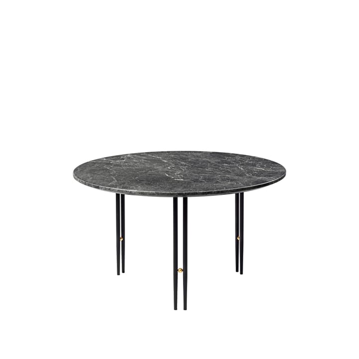 IOI soffbord - grey emperador marble, ø70, svart stativ - GUBI