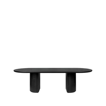 Moon matbord ellips - oak brown/black stained - GUBI