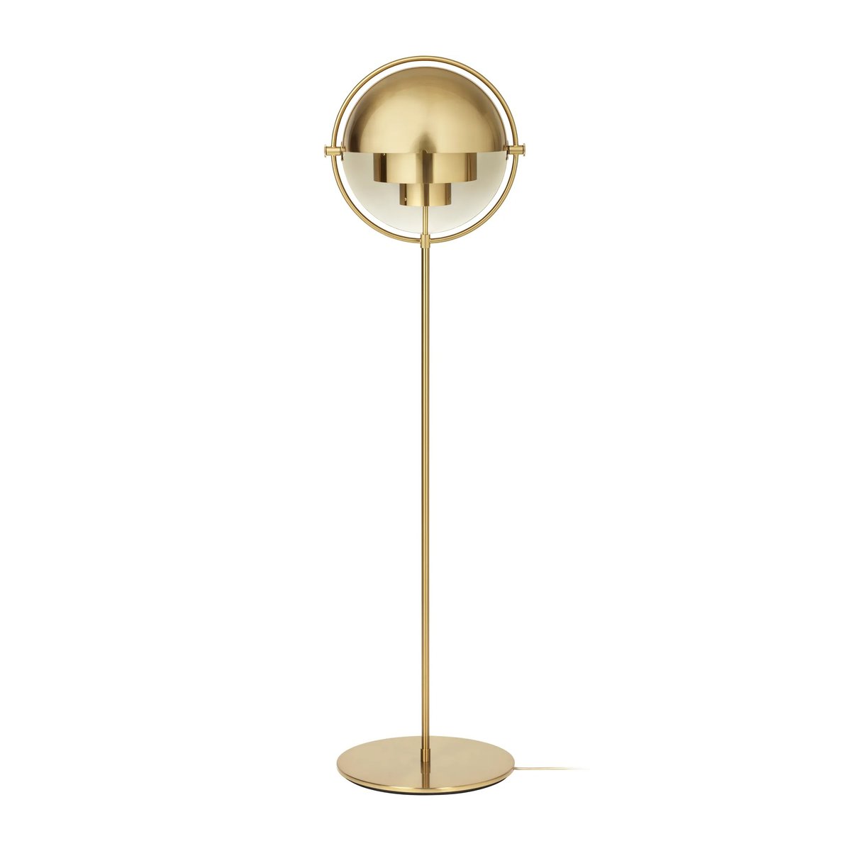 GUBI Multi-Lite golvlampa Mässing-mässing | Skandinavisk Design | Golvlampor | Guldfärgad